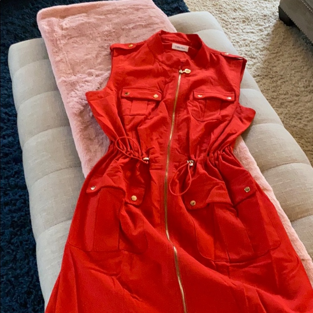 Orange dress
